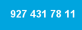 927 431 78 11 927 431 78 11